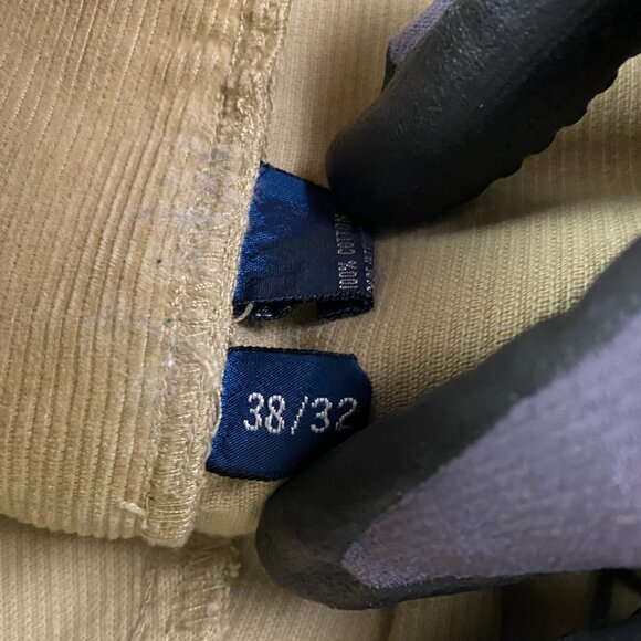 Vtg Polo Ralph Lauren Corduroy Pants Pleated Cuffed Mens 38 x 32 Fits 36x31.5 - Picture 9 of 14